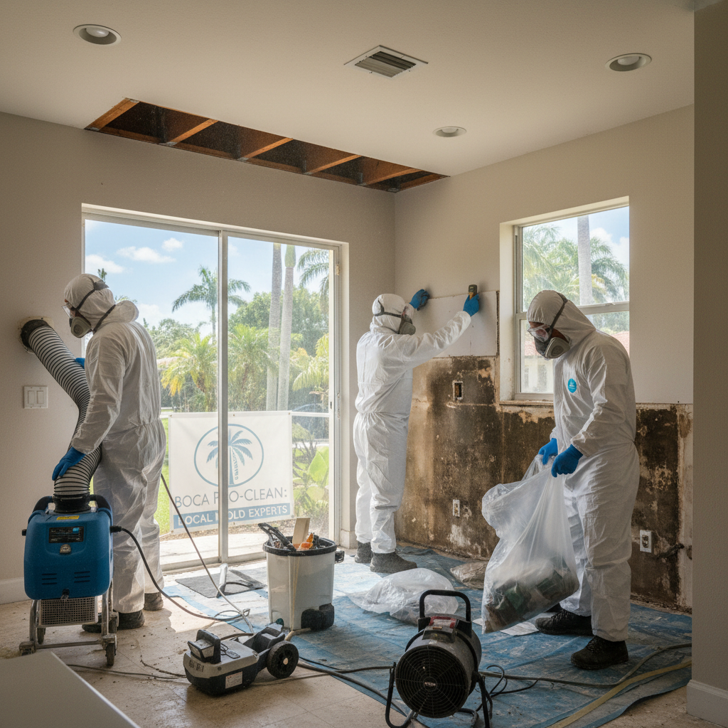 Mold Remediation work by Boca Raton Mold Remediation in Boca Raton